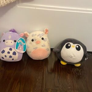 3 Mini Squishmallows